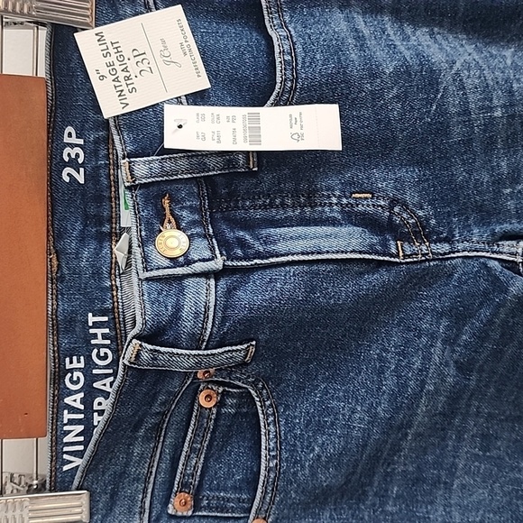 NWT J. Crew 9" Vintage Slim Straight jeans size 23 petite - Picture 6 of 6
